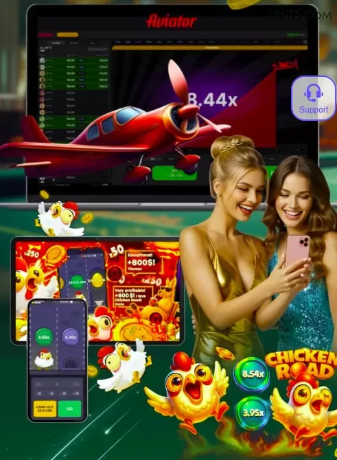 Imagem promocional do cassino online da 18g mostrando jogos ao vivo